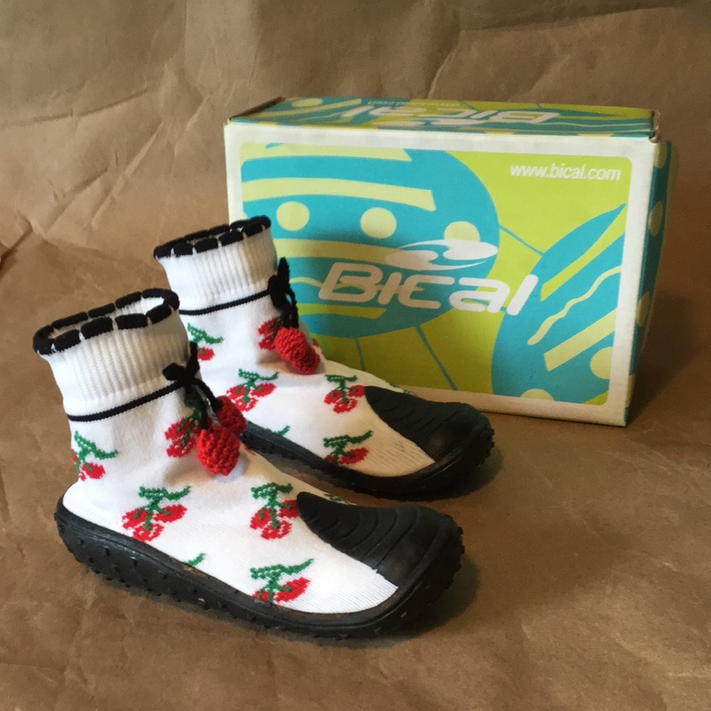 Toddler Sock Shoes- Cherries